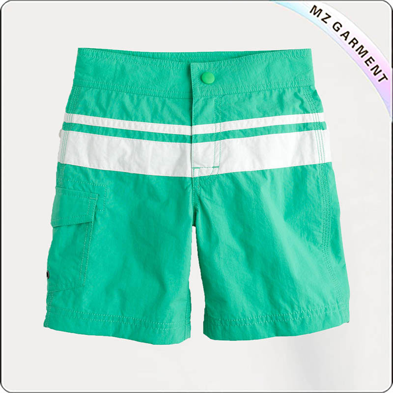 Boys Green Beach Short Pants