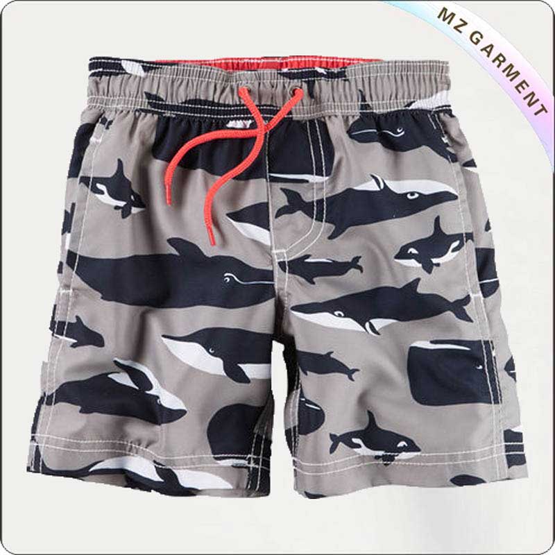 Boys Whale Board Shorts