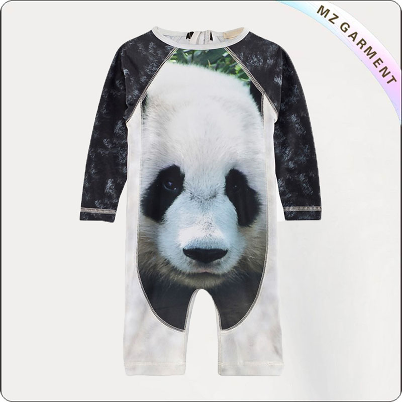 Boy Panda Sun Protective Romper
