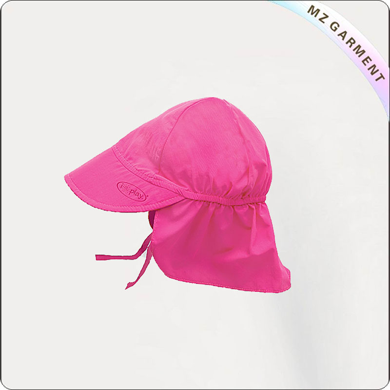 Kids Aubergine Flap Hat
