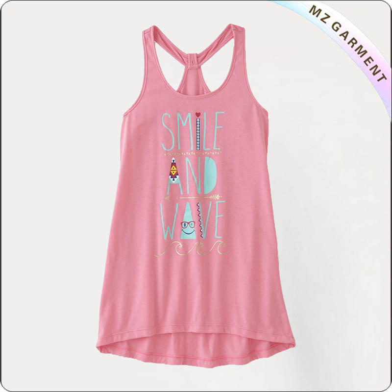 Kids Baby Pink One Piece Skirtini