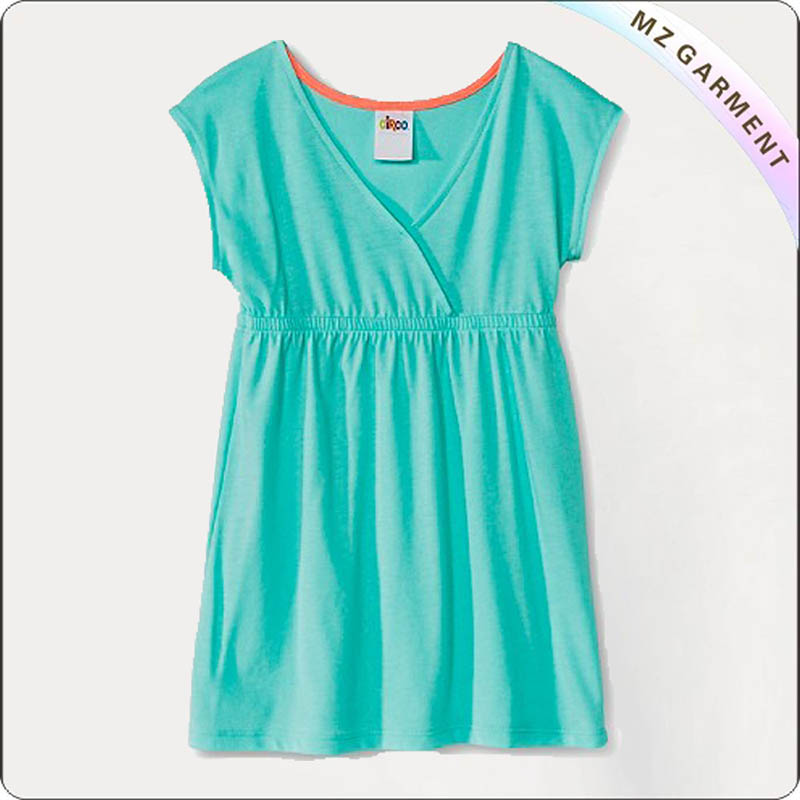 Kids Cobalt Blue One Piece Skirtini