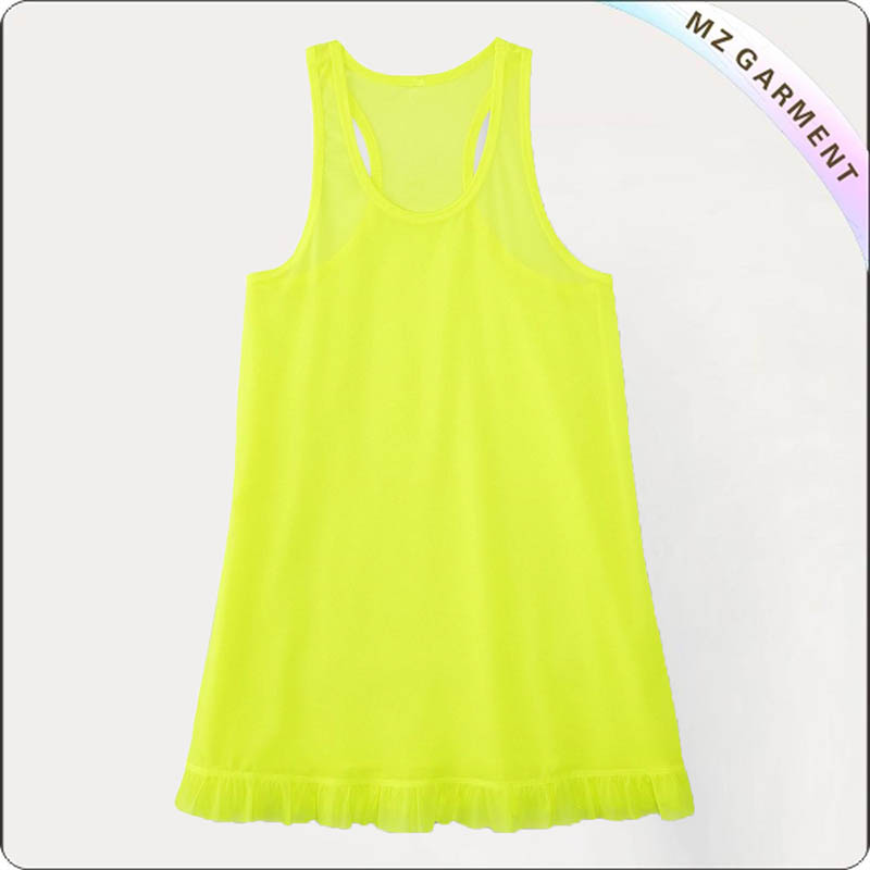 Kids Lemon Yellow Beach Skirt