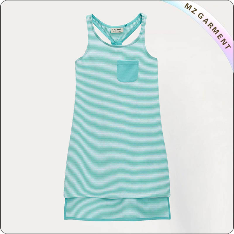 Kids Powderblue One Piece Skirtini