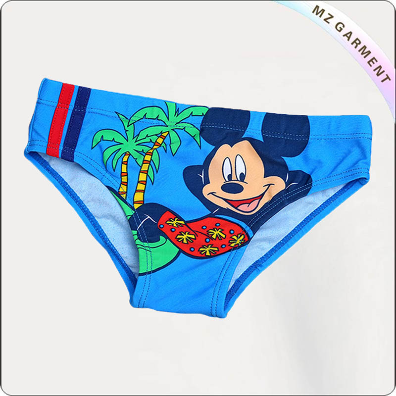 Boy Mickey Mouse Aqua Boyshorts