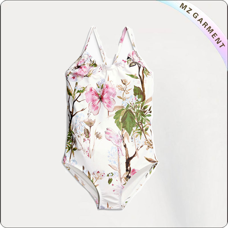 Kids Butterfly & Flower Wet Suit