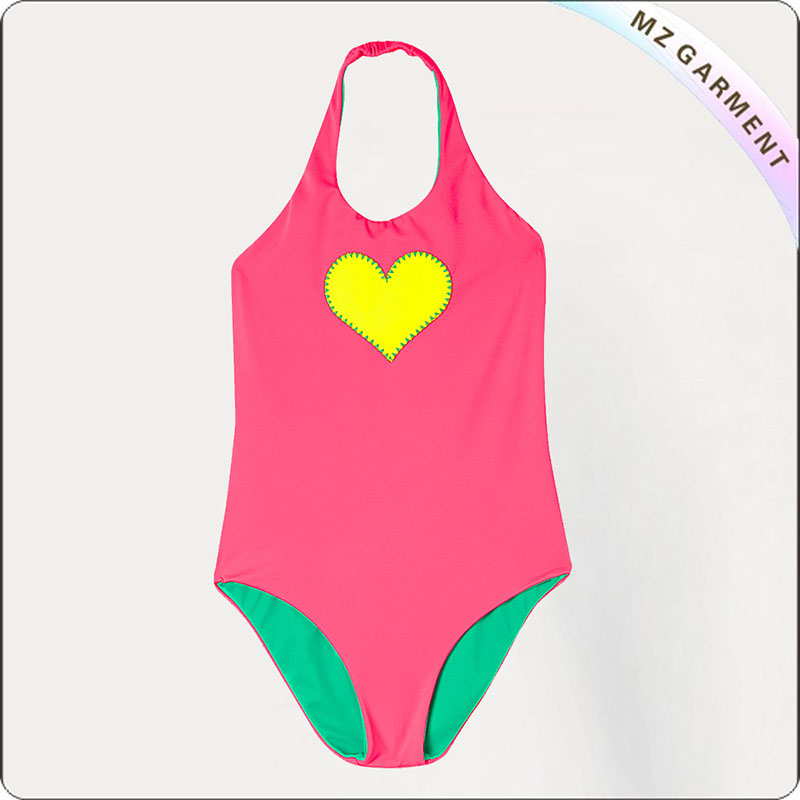 Kids Heart One Piece Swimsuit