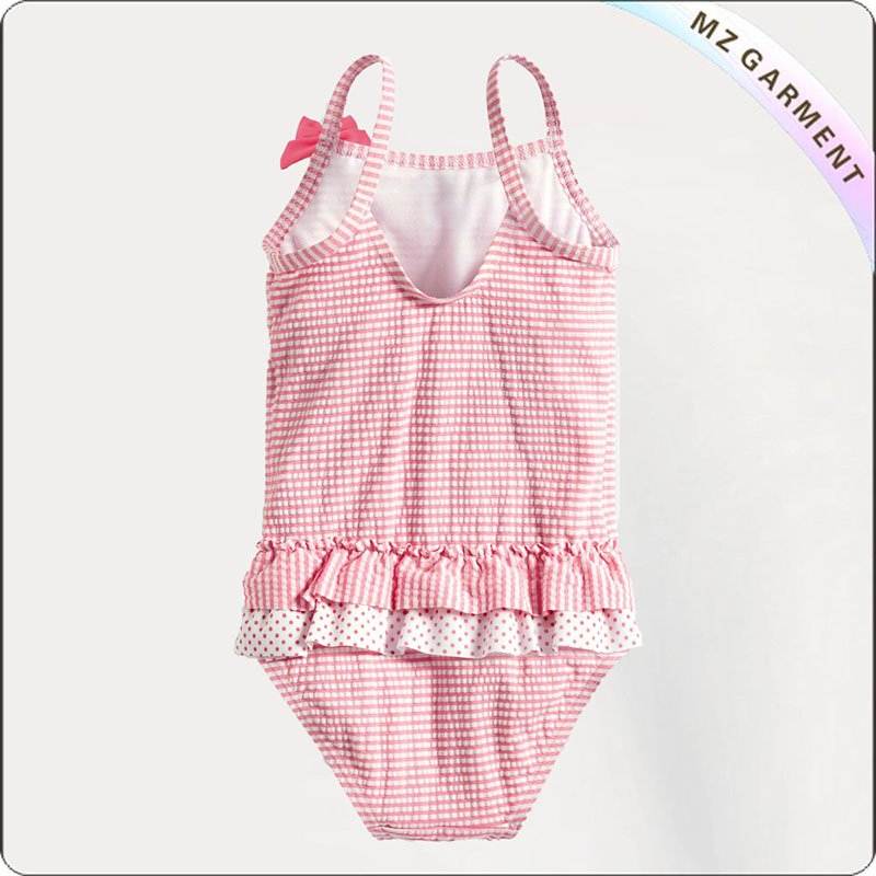 Kids One-Piece Lattice Swimwear