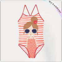 Kids Striped Bathing Costume