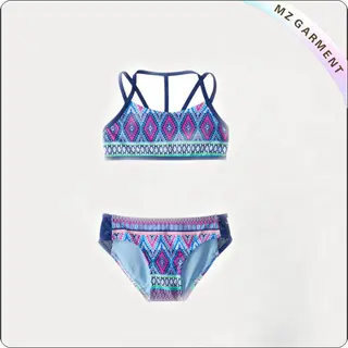 Kids Stripe Fusion Swimsuit 81% Nylon 19% Spandex