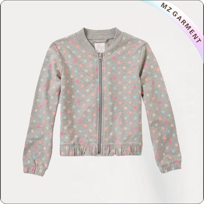Girls Front Zip Jumpe
