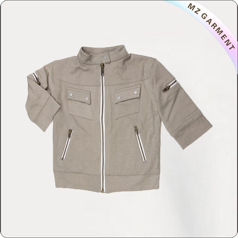 Kids Camel Bomber Jacket