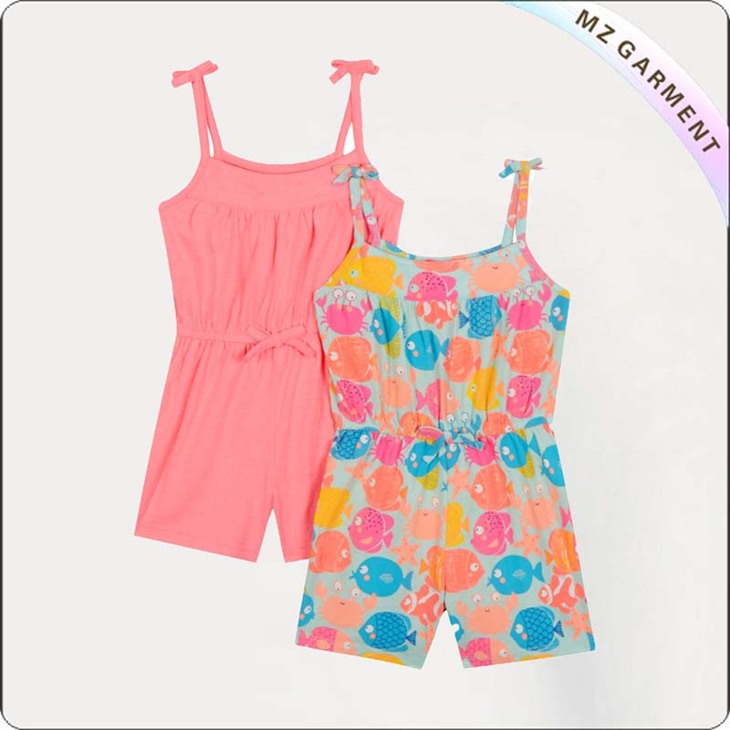 Girls Tropical Fish Playsuit