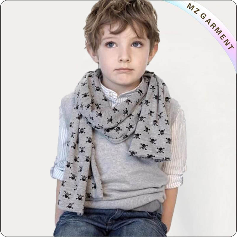 Boys Pirate Skull Shawl