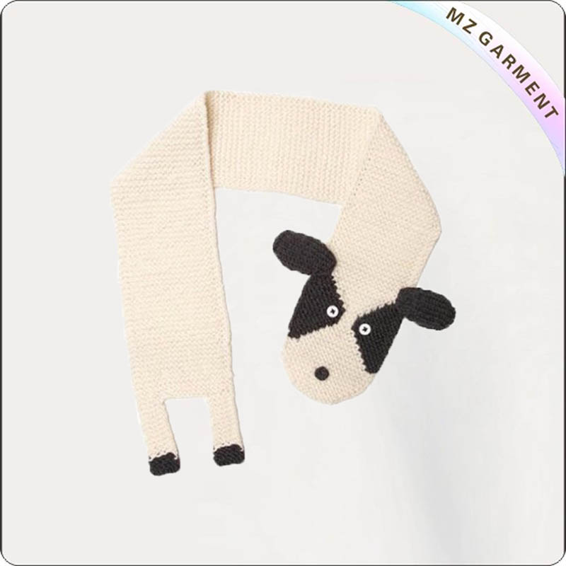Kids Ivory Dog Scarves