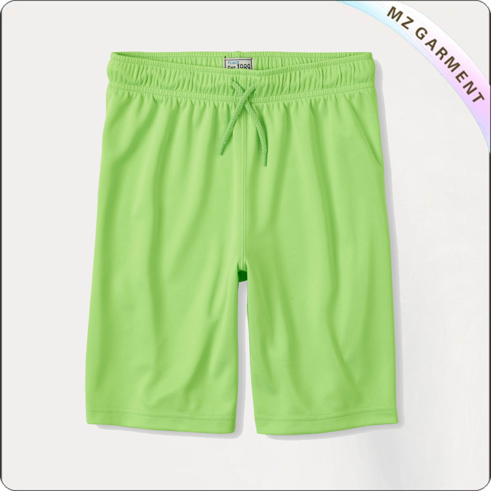 Girls Apple Green Midi Shorts