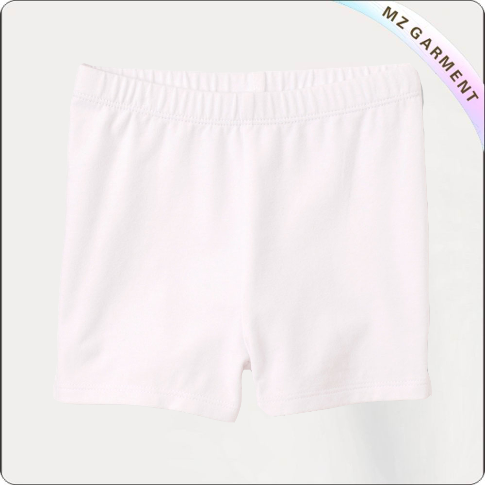 Girls Creamy White Short Pants