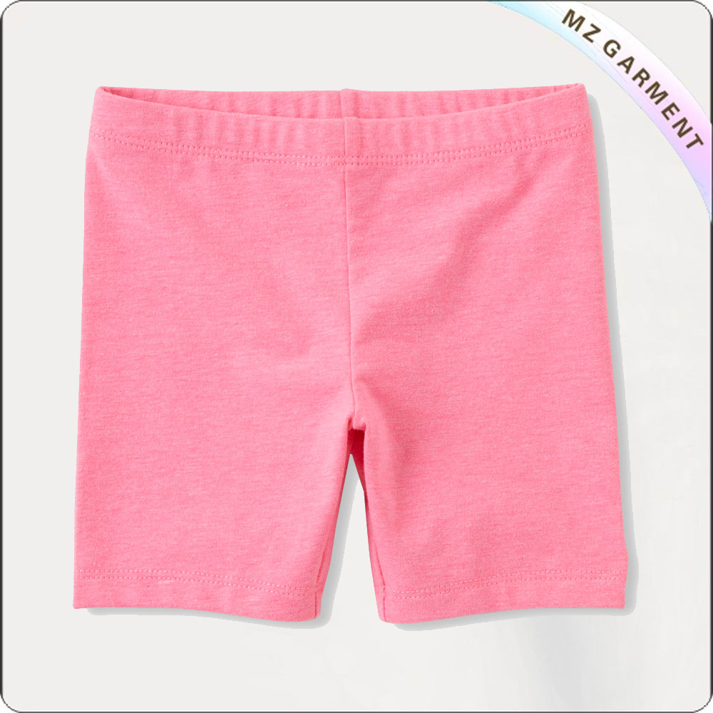 Girls Rose Pink Midi Shorts
