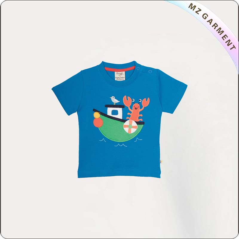 Children Crab & Boat Tee