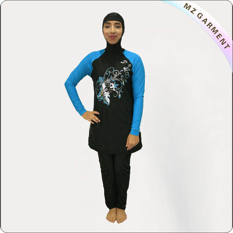 Charcoal Black Saudi Swimwear