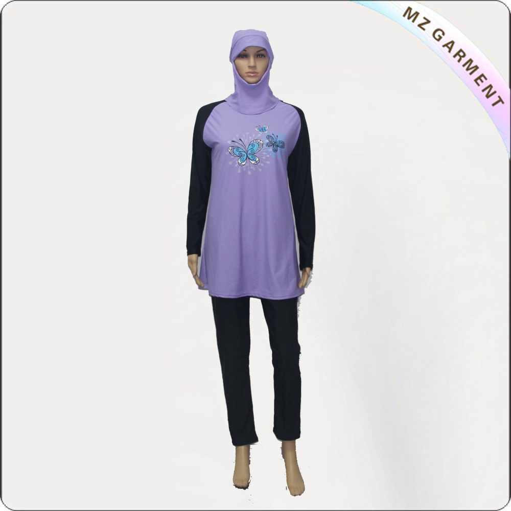 Lavender Hijab Swimwear