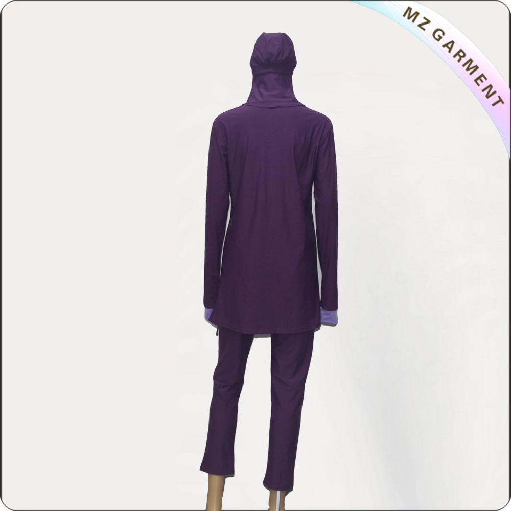 Purple Muslim Swimwear