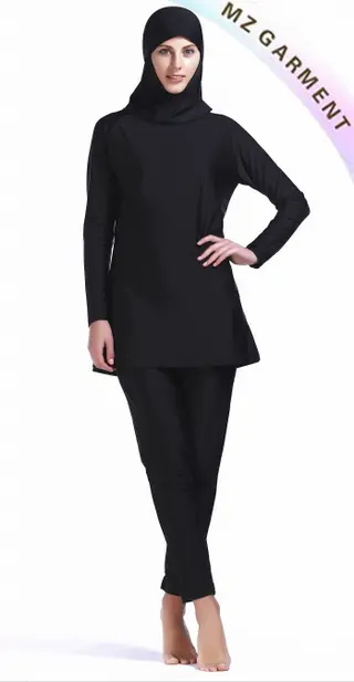 Hijab Swimsuits for Muslim Women, Fabric Nylon, Spandex, XS-XL