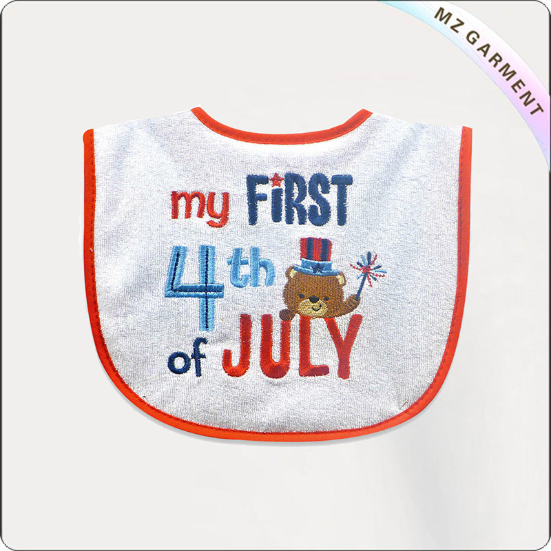 Children Lovely Letter Eco Drool Bib