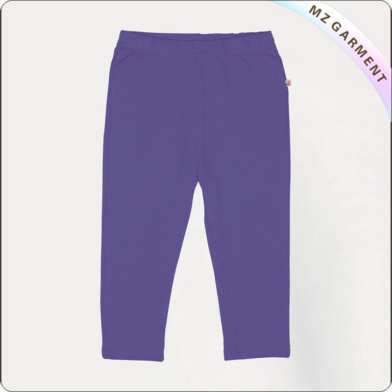 Girls Natural Violet Skinny Pants