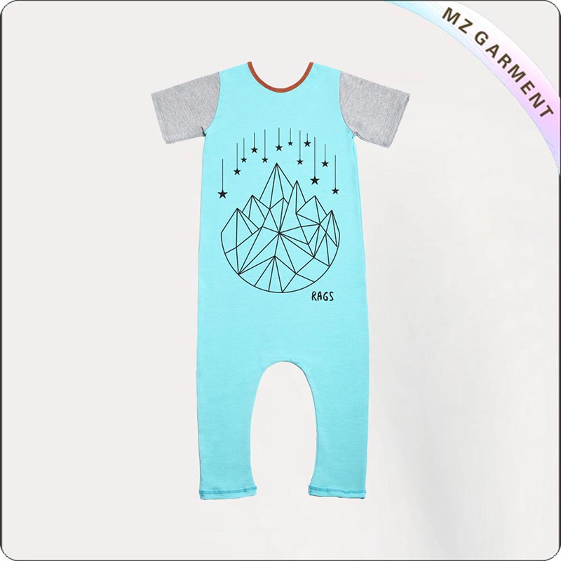 Kids Natural Bluish Playsuit