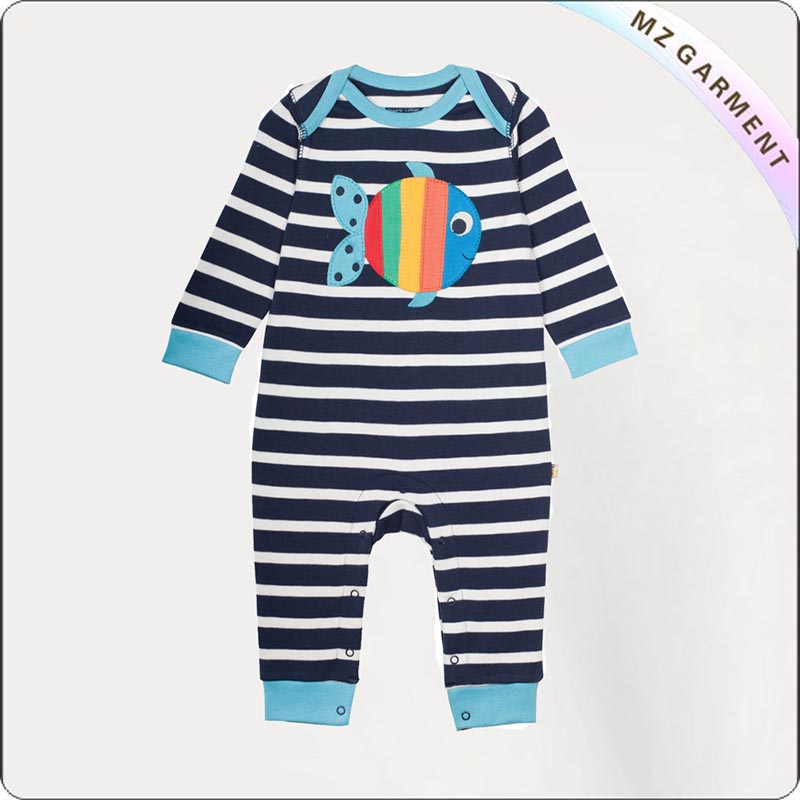 Kids Organic Fish Romper