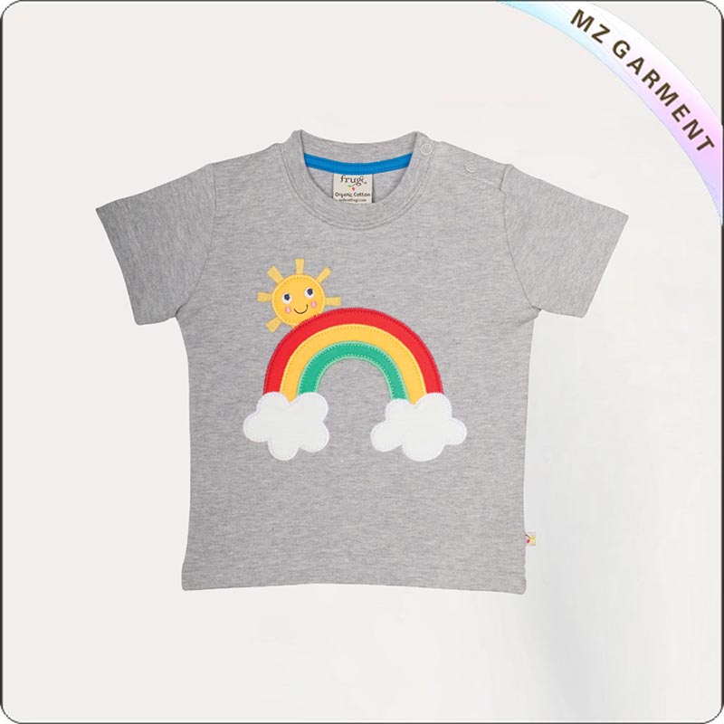 Girls Organic Rainbow Tee