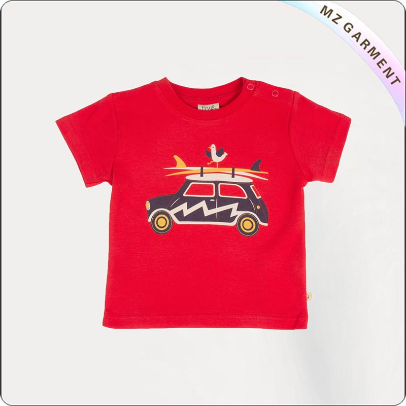Kids Organic Car T-Shirt
