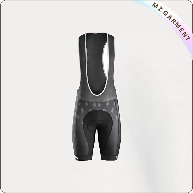 Women's White Trim Cycling Bib & Brace