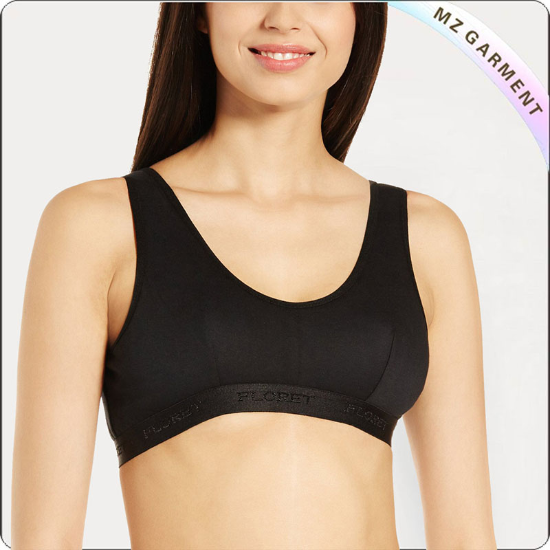 Women Black Racing Crop Top