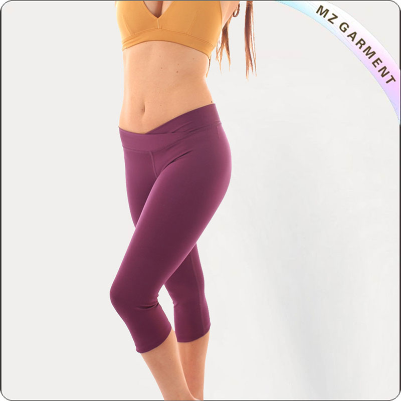 Women Mauve Yoga Capri