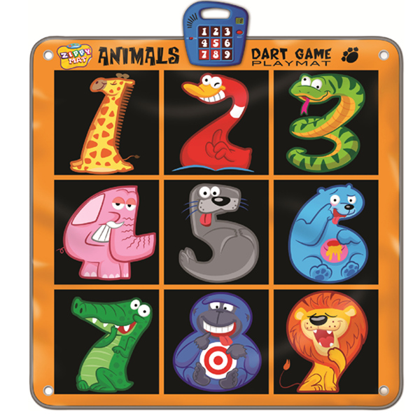 Zippy Mat Animal Dart Game Playmat, Kids Electronic Play Mat