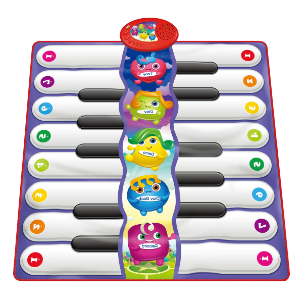 Keyboard Playmat for 2 Players, 5 Modes, 8 Instruments, Built-in Demo