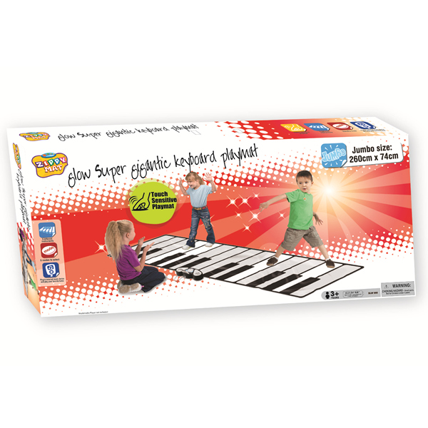 Giant Aurora Keyboard Mat, 5 Modes Selection, Light up Keys