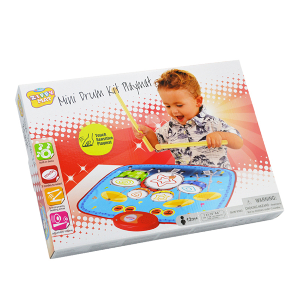 Mini Drum Kit Mat, 55 x 43 cm, Play Mode & Demo Mode