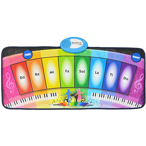 Rainbow Piano Mat, 8 Keys, 8 Preprogrammed Tunes, 80 x 35 cm