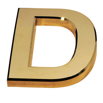 Plastic ABS Letter Badge Molding, PS, HDPE, Gold Plating