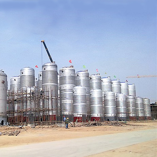 Большой ферментационный резервуар, нержавеющая сталь 316L, ASME, 100 м3
