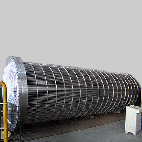 Intercambiador de calor de carcasa y tubos de acero inoxidable 304, 500 mm, tubo de 4 pasos, 6000 mm