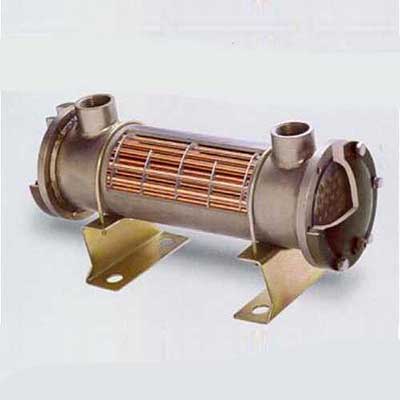 Intercambiador de calor de tubos y aletas, carcasa y tubos, refrigerado por agua, 1,0 MPa