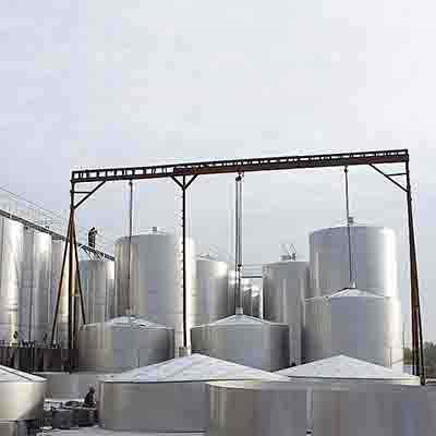 Резервуар для хранения жидкости 316 л, внутренний диаметр 2600 мм, 50 м3