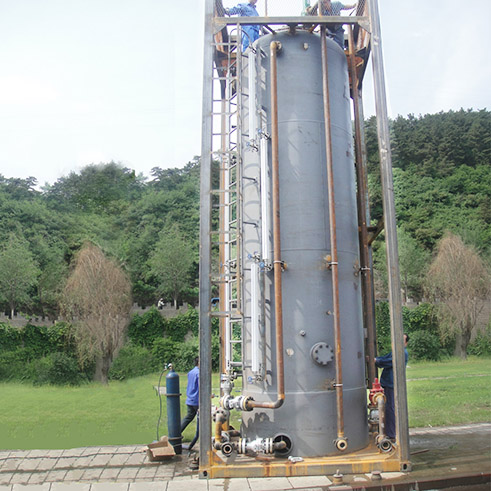 Промышленный уравнительный резервуар для воды, ASME, 100 баррелей, 1900 X 6500 мм