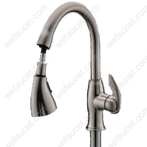 Bridge Kitchen Tap, Low Lead Brass Body, Zinc Alloy Handle