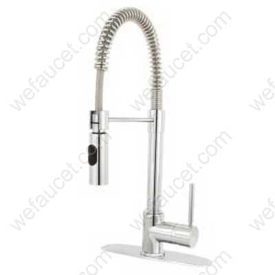 Brushed Nickel Kitchen Tap, Sleek Gooseneck Design, OEM, ODM Available
