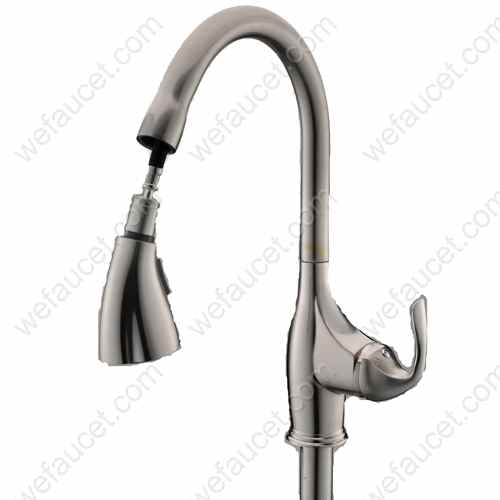 Low Lead Brass Kitchen Tap, Zinc Alloy Handle, cUPC, NSF Standard